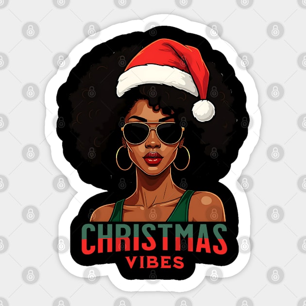 Christmas Vibes Sticker by UrbanLifeApparel